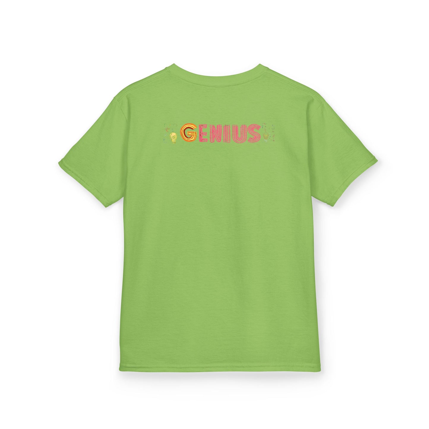 Kids Heavy Cotton Tee - "Little Genius Progress" - Fun & Educational Shirt for Young Learners