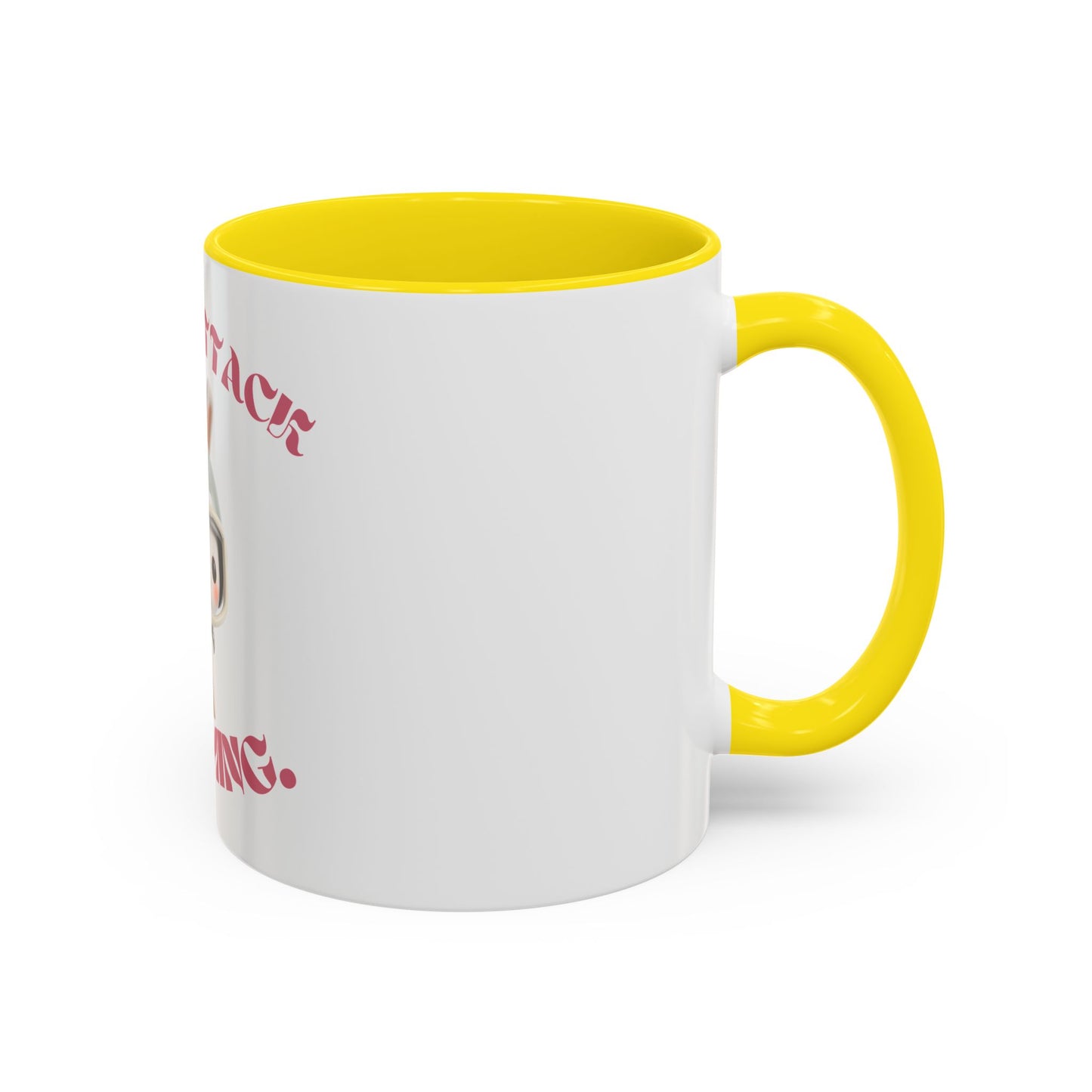 Snack Attack Incoming Coffee Mug - Fun Rabbit Design | 11 & 15oz