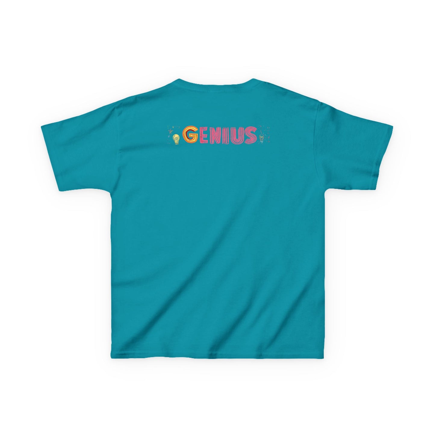 Kids Heavy Cotton Tee - "Little Genius Progress" - Fun & Educational Shirt for Young Learners