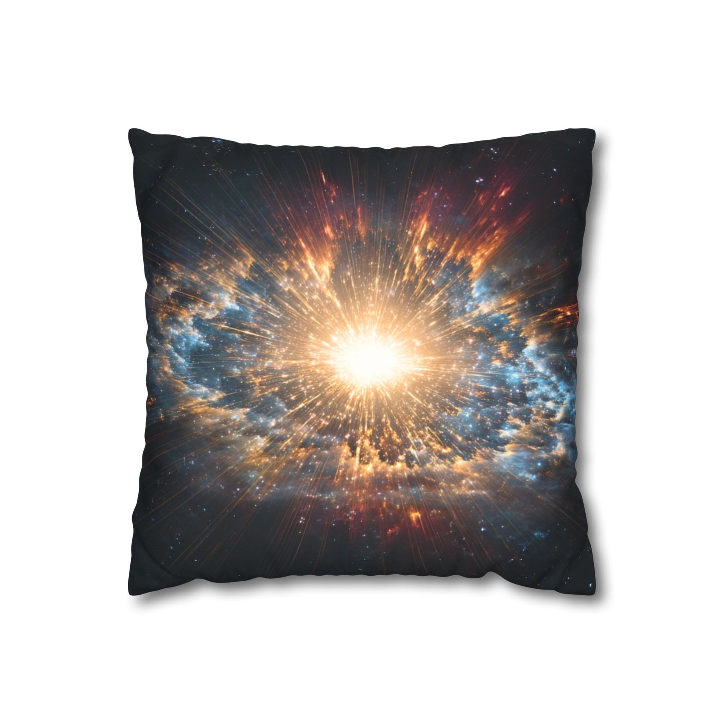 Cosmic Explosion Faux Suede Pillowcase - Celestial Decor for Space Lovers