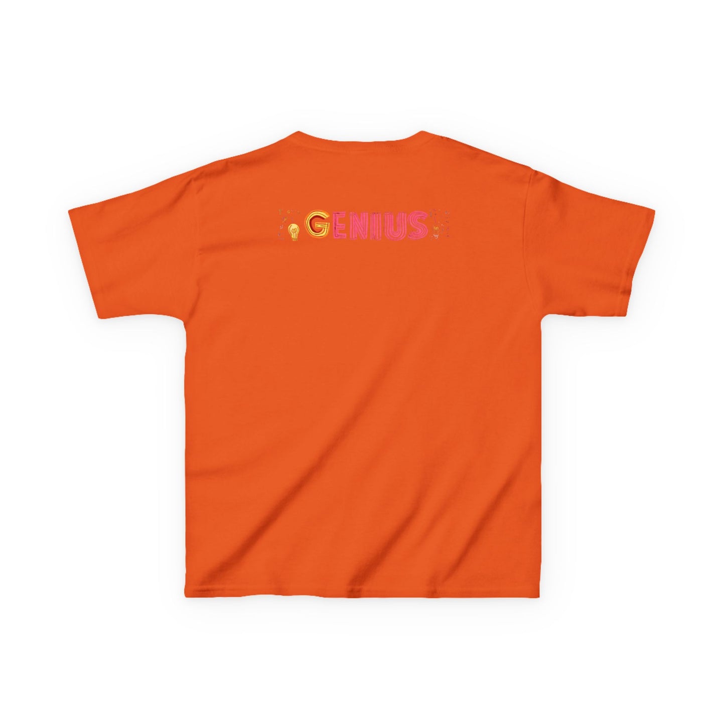 Kids Heavy Cotton Tee - "Little Genius Progress" - Fun & Educational Shirt for Young Learners