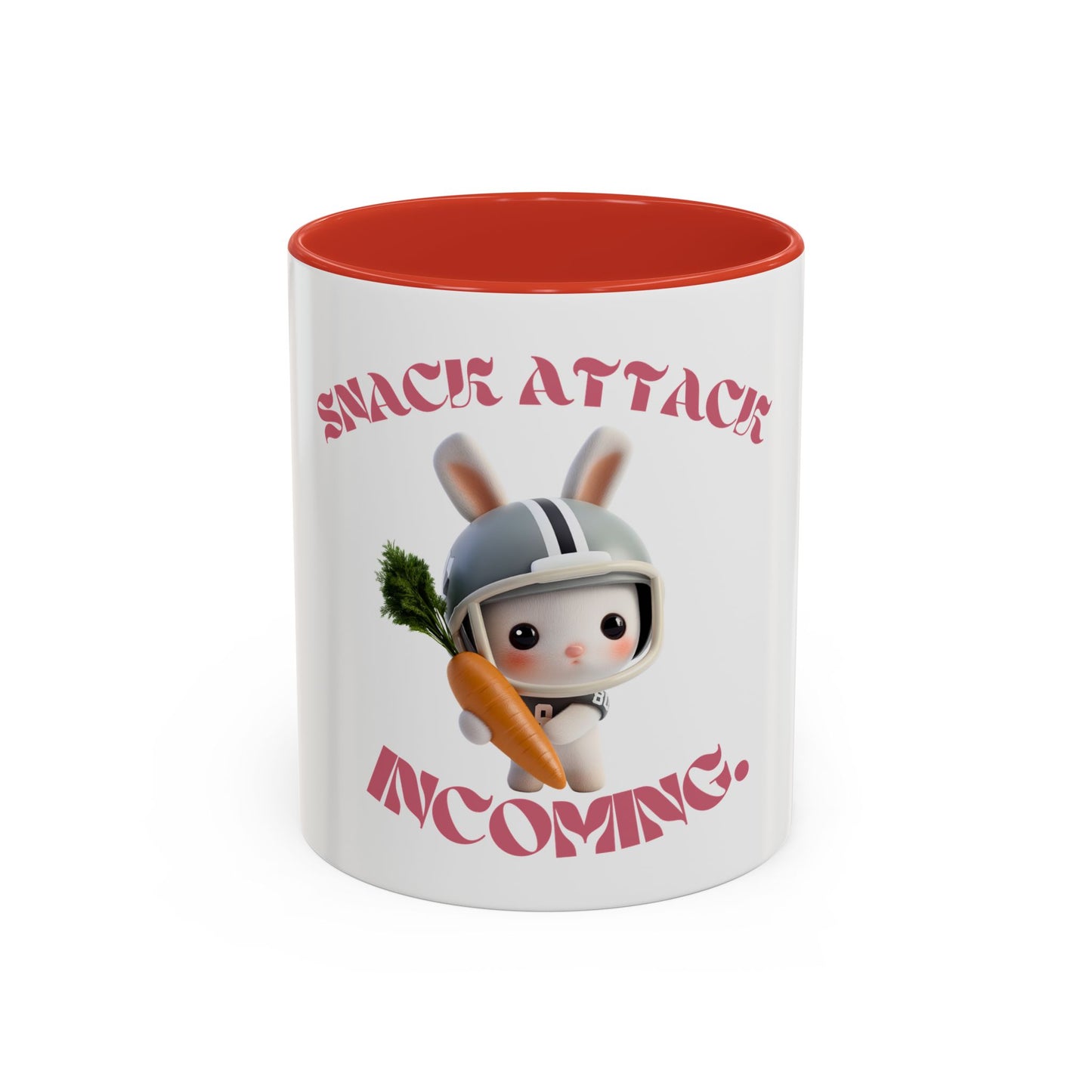 Snack Attack Incoming Coffee Mug - Fun Rabbit Design | 11 & 15oz