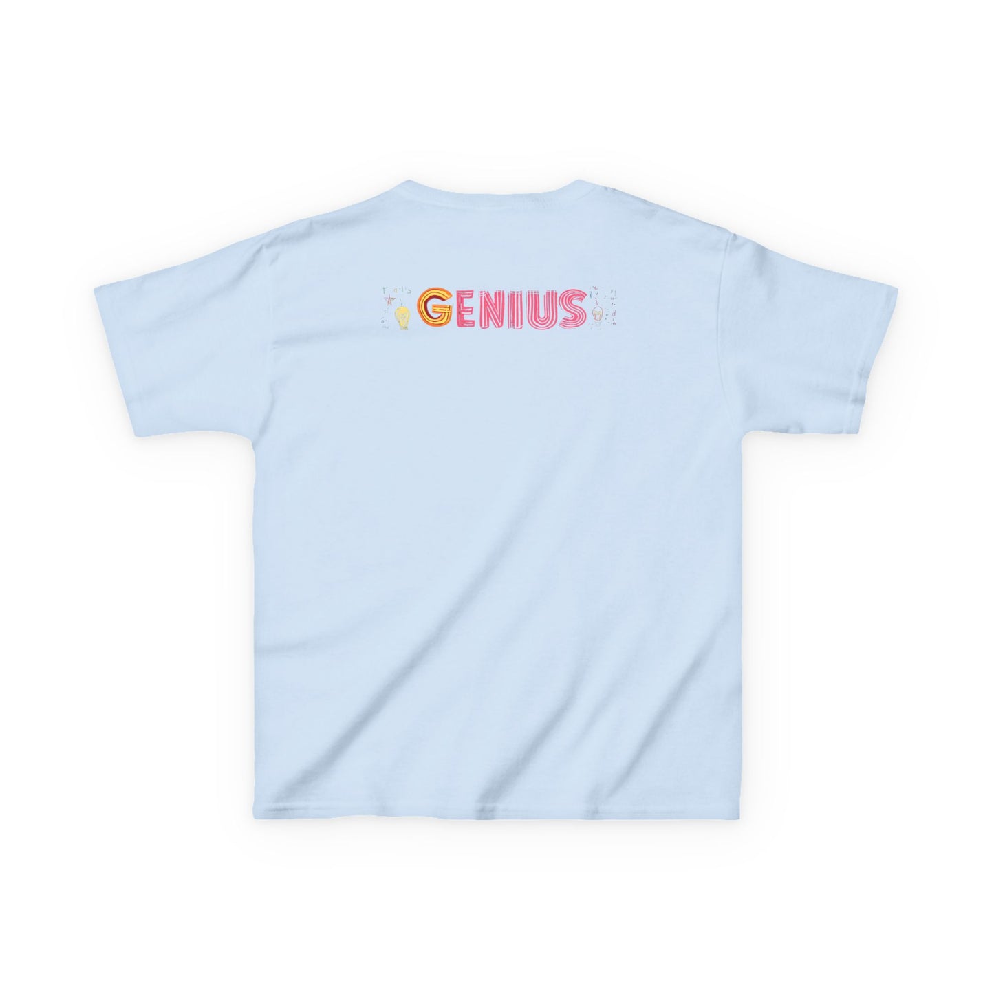 Kids Heavy Cotton Tee - "Little Genius Progress" - Fun & Educational Shirt for Young Learners