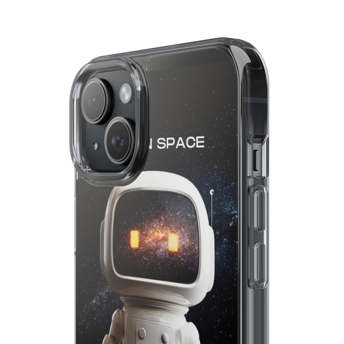 Astronaut WiFi Clear Phone Case – Perfect for Tech Lovers