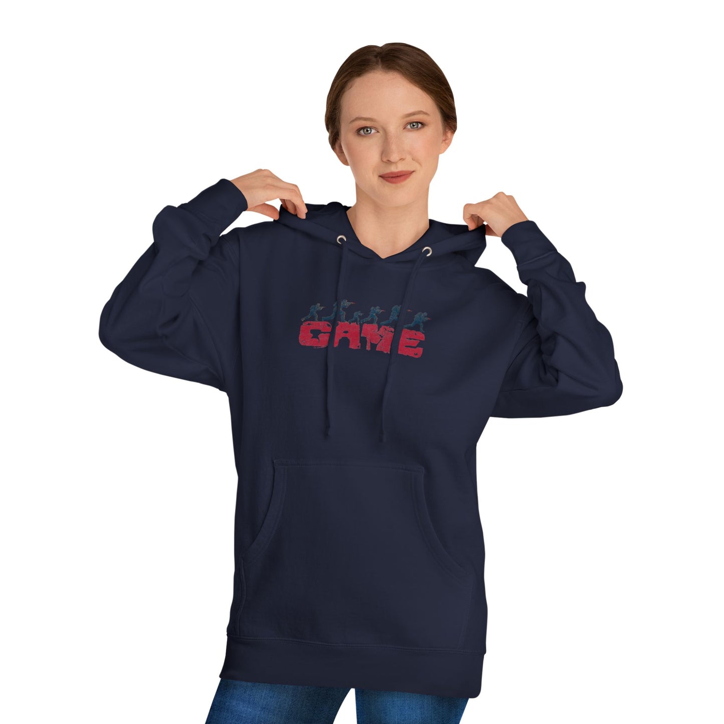 Unisex Hooded Sweatshirt - Playful Game Design for Gamers & Athletes