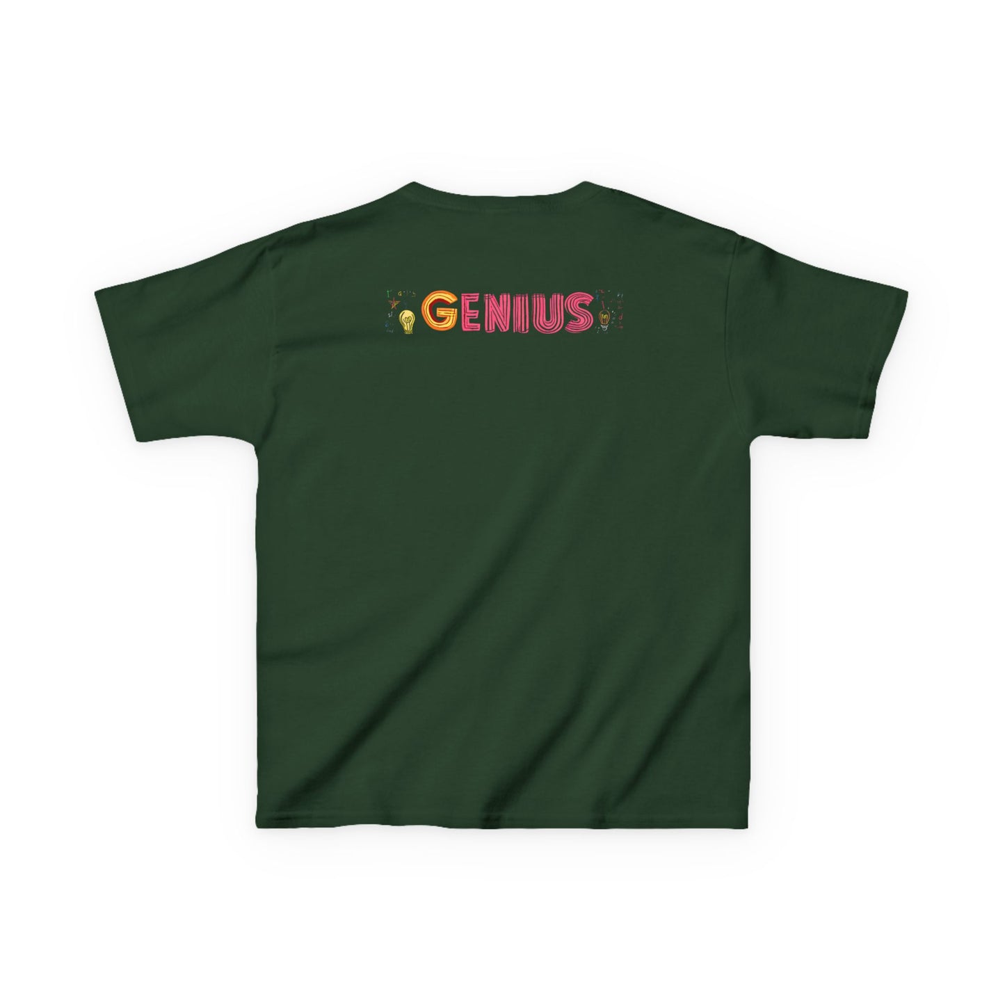 Kids Heavy Cotton Tee - "Little Genius Progress" - Fun & Educational Shirt for Young Learners