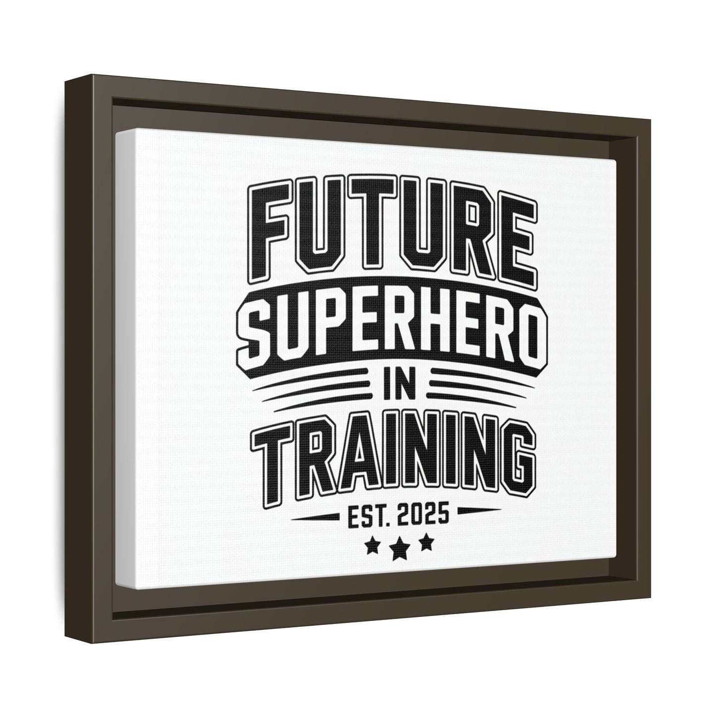 Framed Canvas Art: Future Superhero in Training - Perfect for Kids' Rooms