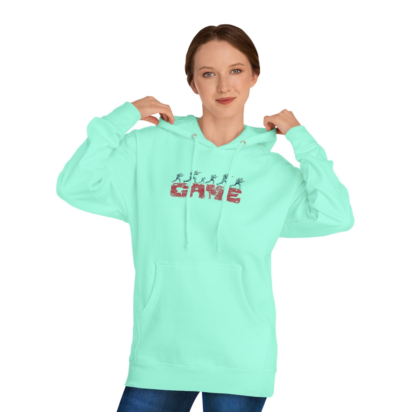 Unisex Hooded Sweatshirt - Playful Game Design for Gamers & Athletes