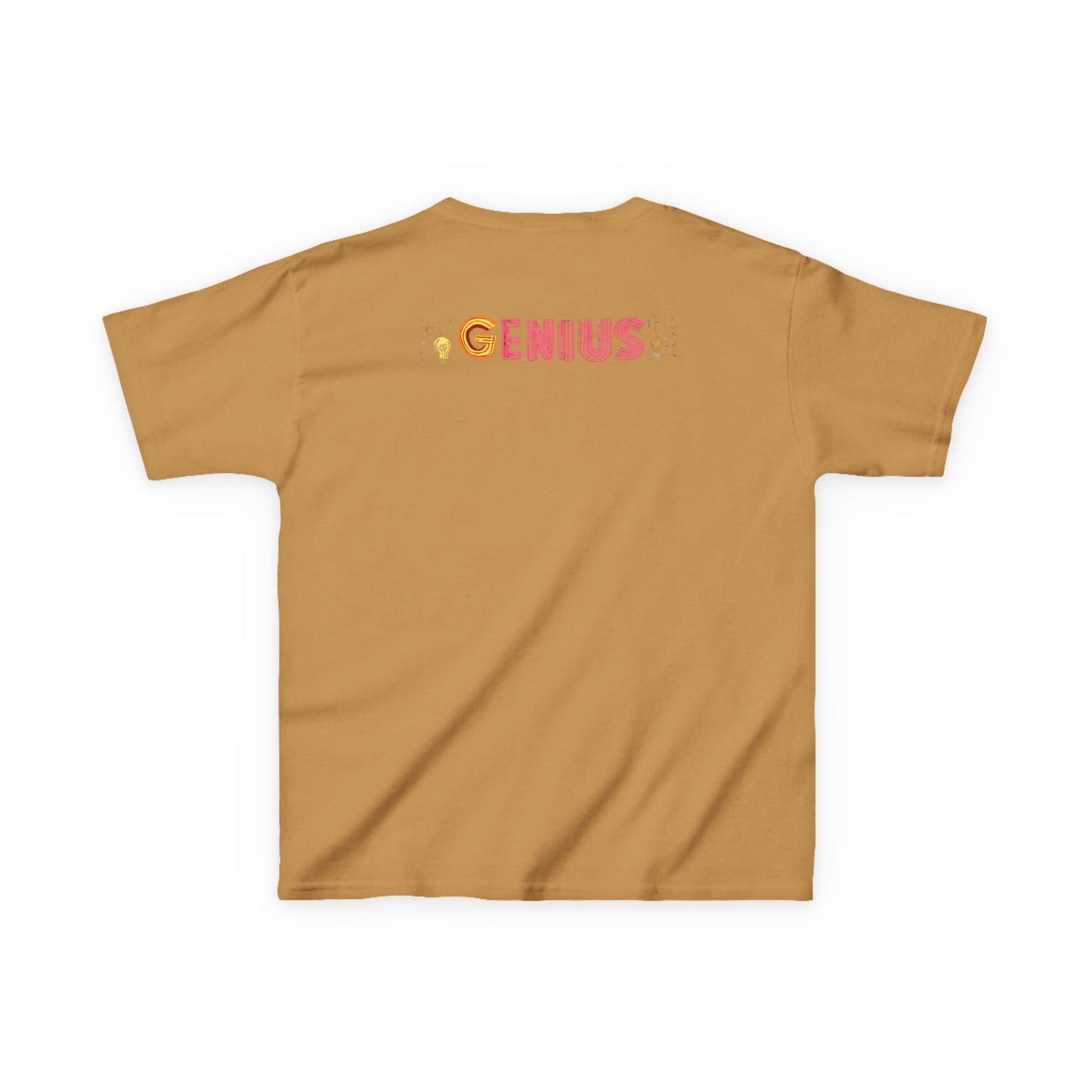 Kids Heavy Cotton Tee - "Little Genius Progress" - Fun & Educational Shirt for Young Learners