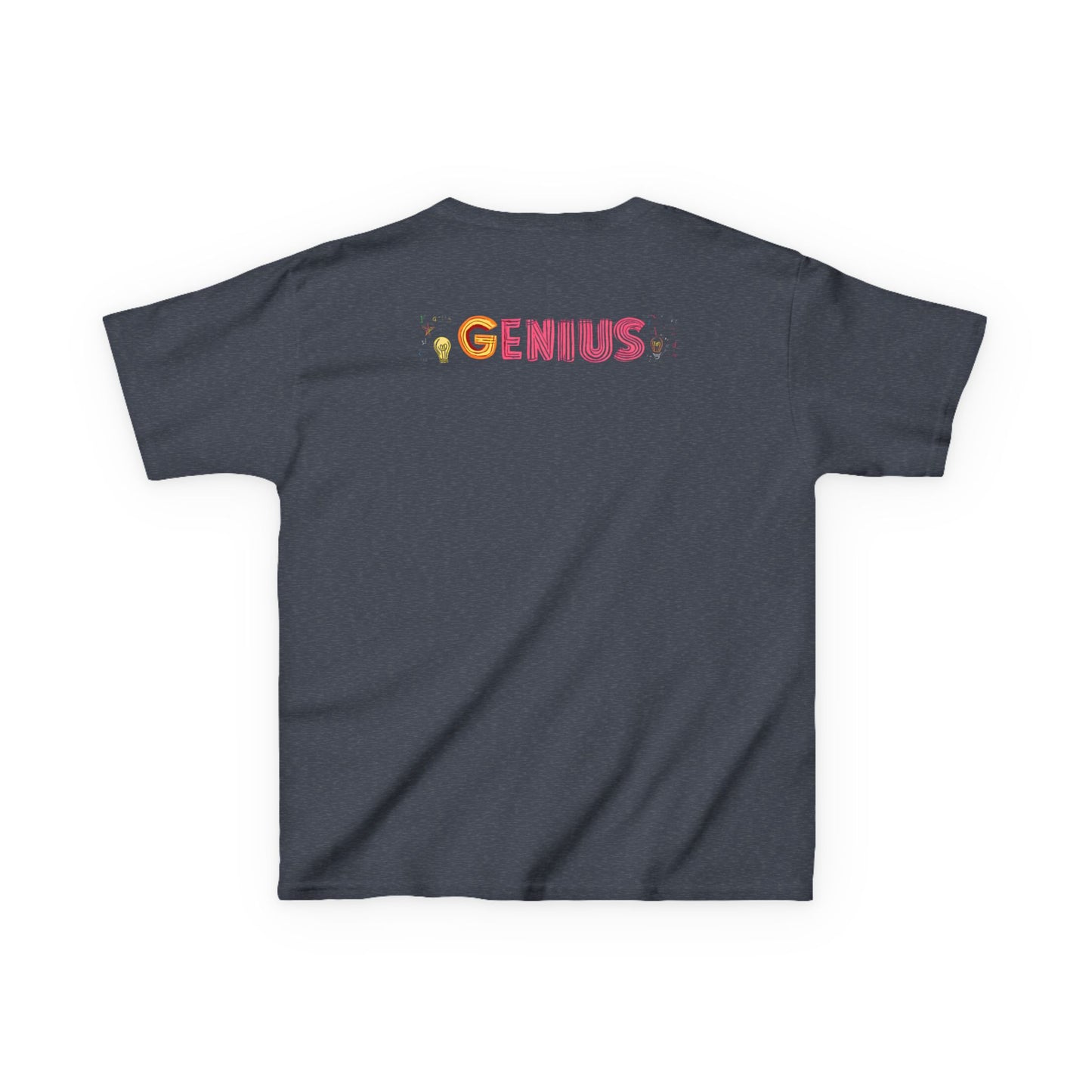 Kids Heavy Cotton Tee - "Little Genius Progress" - Fun & Educational Shirt for Young Learners