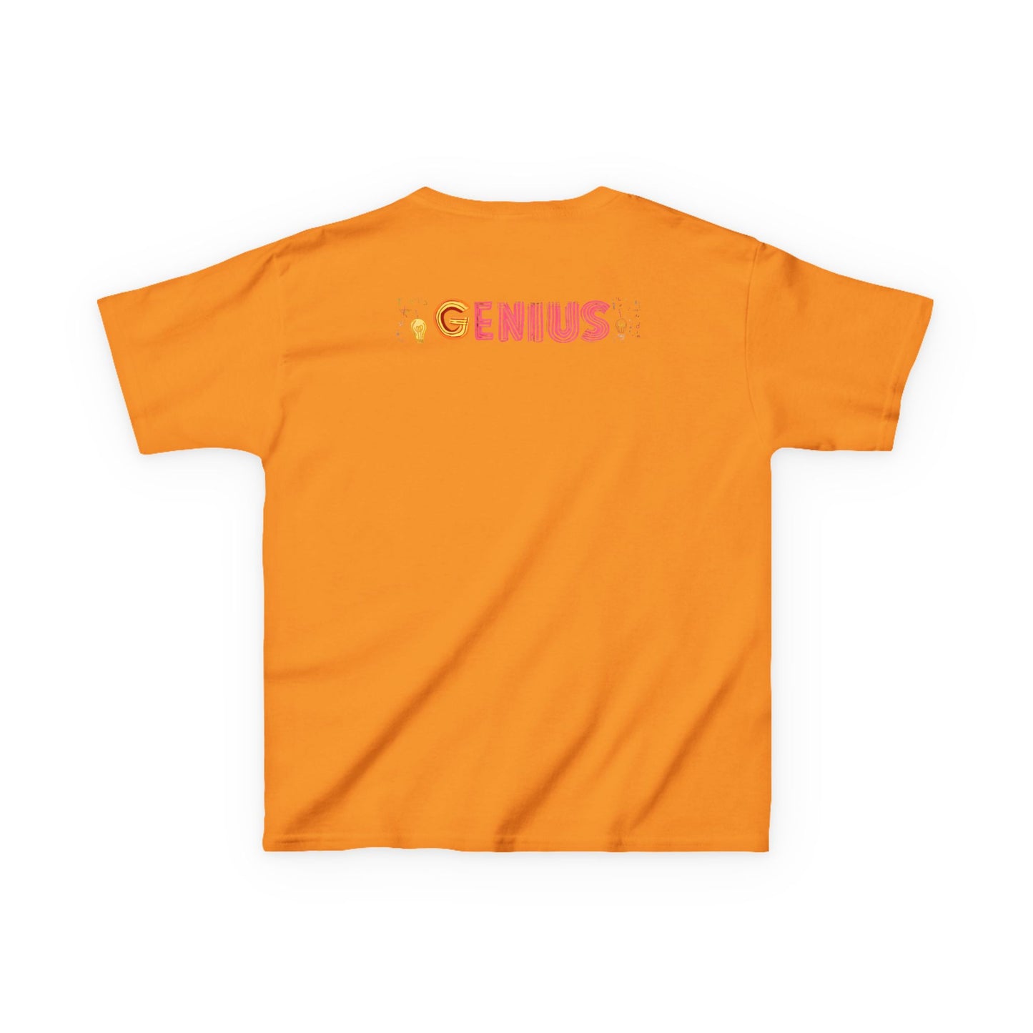 Kids Heavy Cotton Tee - "Little Genius Progress" - Fun & Educational Shirt for Young Learners