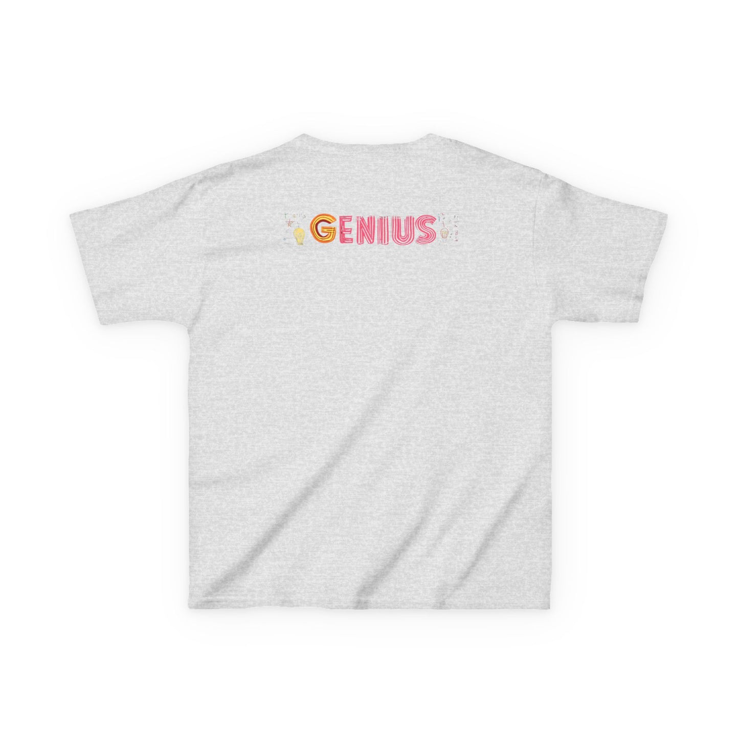 Kids Heavy Cotton Tee - "Little Genius Progress" - Fun & Educational Shirt for Young Learners