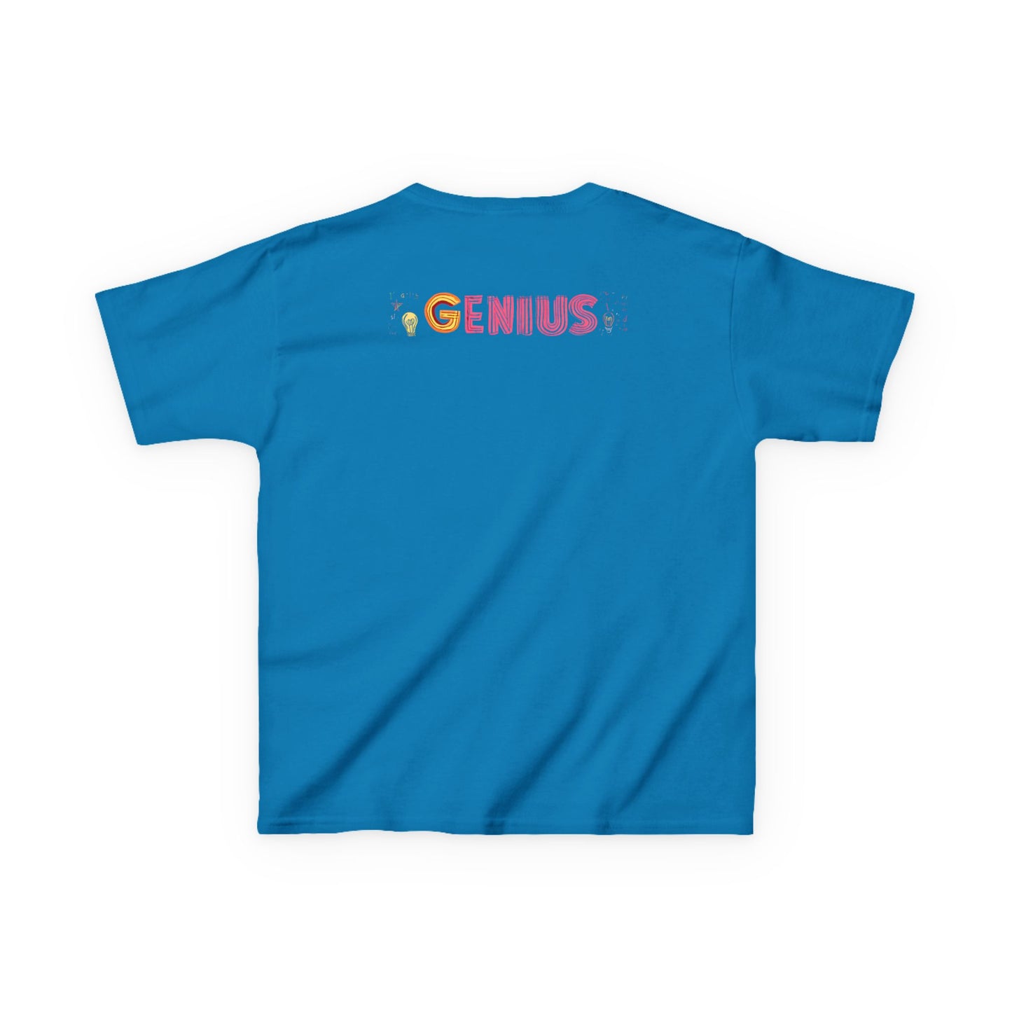 Kids Heavy Cotton Tee - "Little Genius Progress" - Fun & Educational Shirt for Young Learners