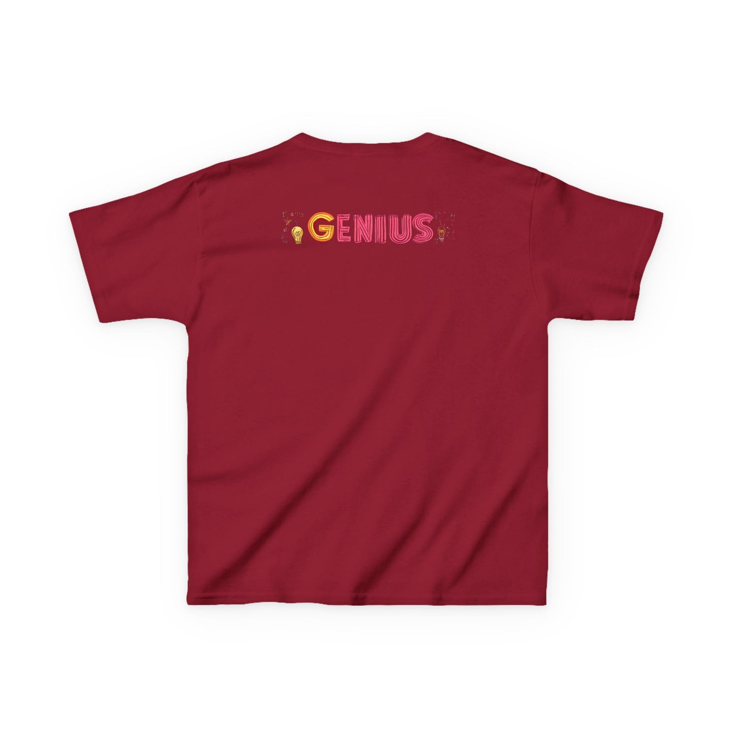 Kids Heavy Cotton Tee - "Little Genius Progress" - Fun & Educational Shirt for Young Learners