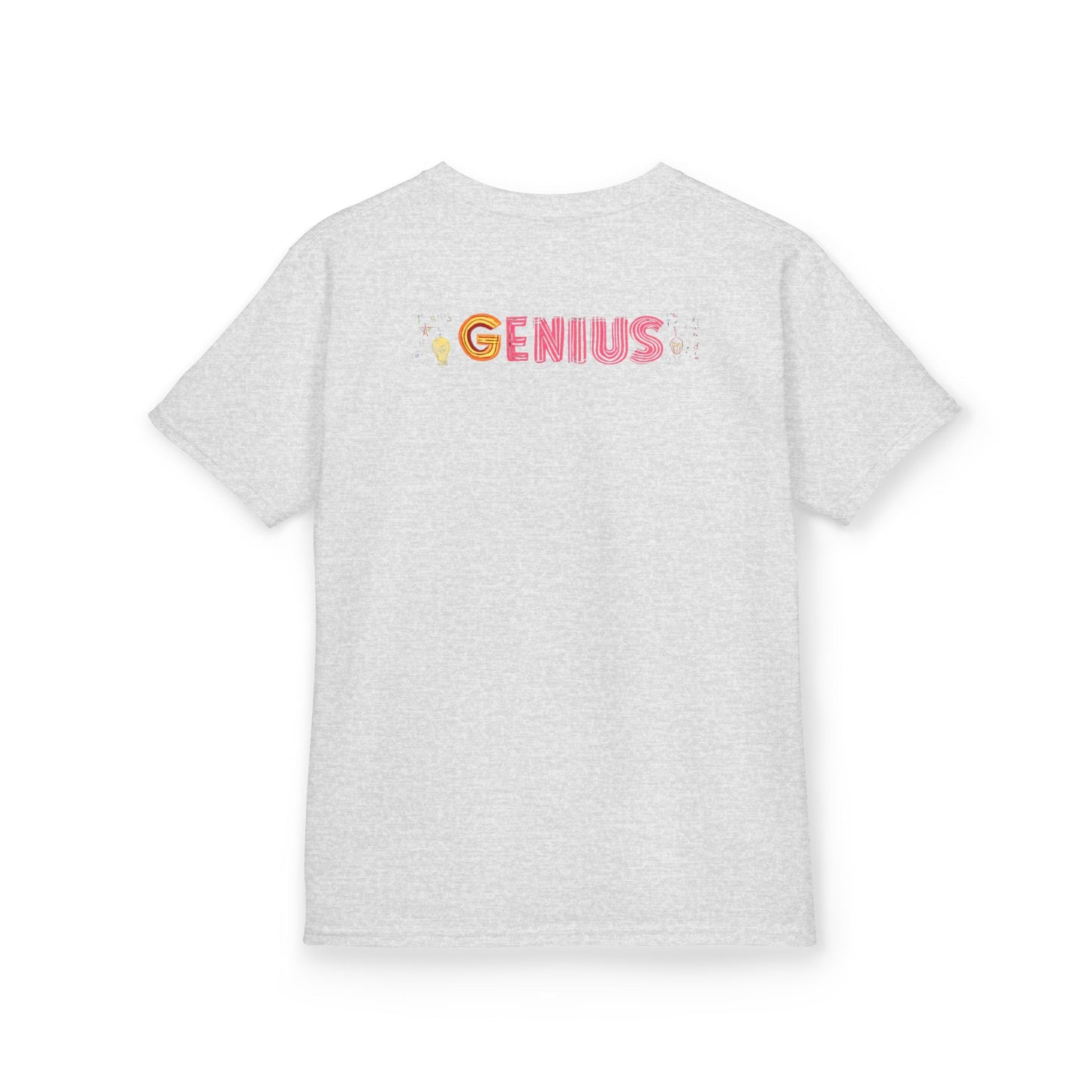 Kids Heavy Cotton Tee - "Little Genius Progress" - Fun & Educational Shirt for Young Learners