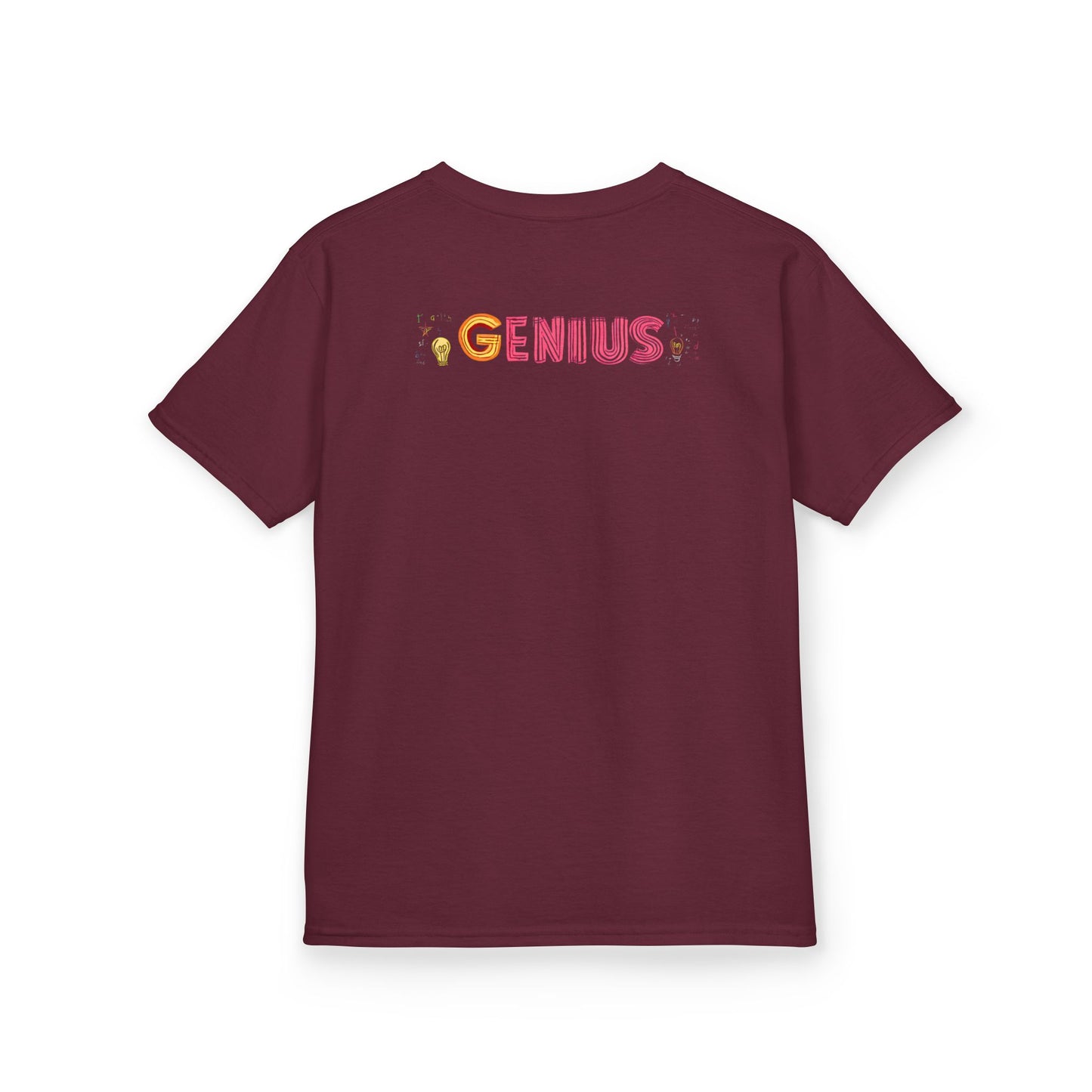 Kids Heavy Cotton Tee - "Little Genius Progress" - Fun & Educational Shirt for Young Learners