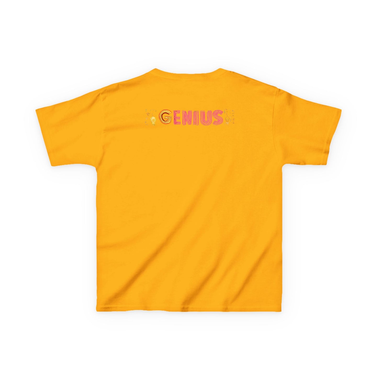 Kids Heavy Cotton Tee - "Little Genius Progress" - Fun & Educational Shirt for Young Learners