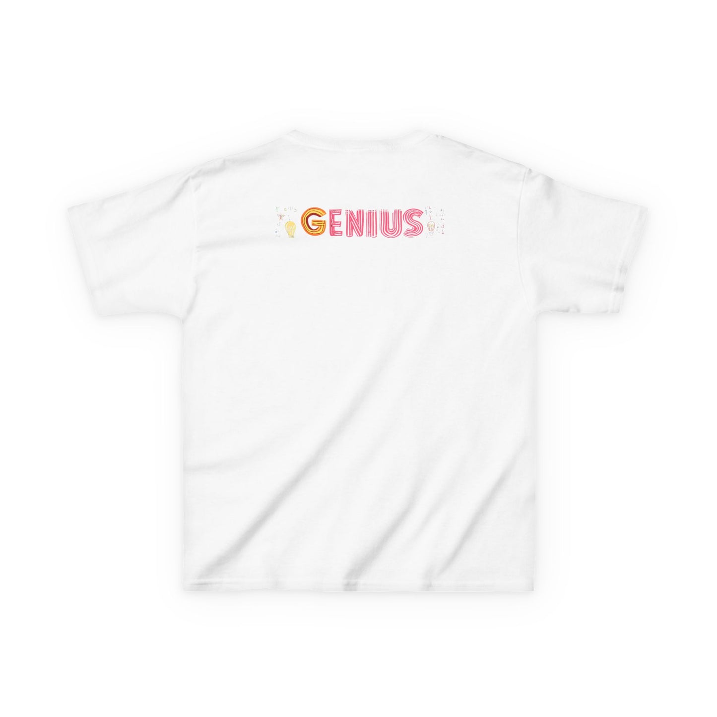 Kids Heavy Cotton Tee - "Little Genius Progress" - Fun & Educational Shirt for Young Learners