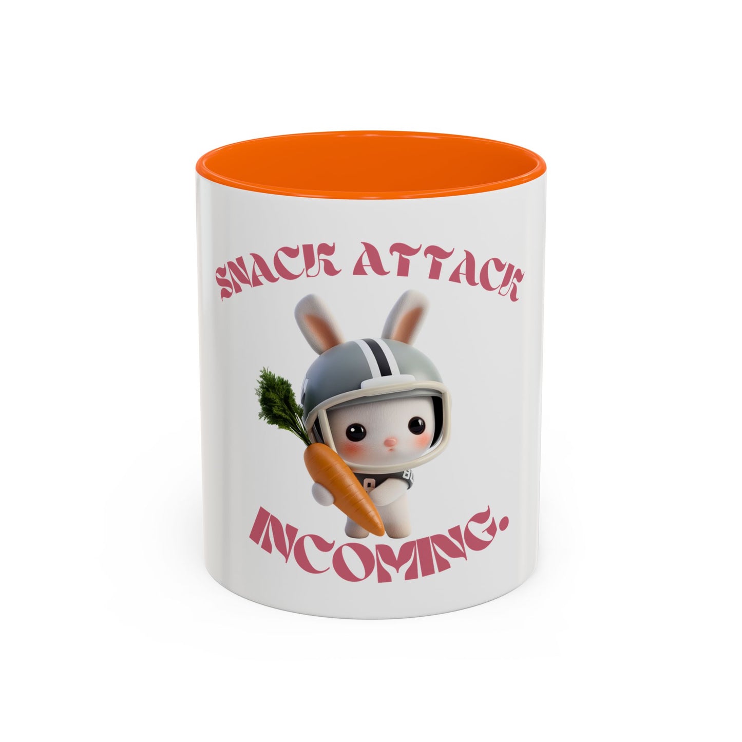 Snack Attack Incoming Coffee Mug - Fun Rabbit Design | 11 & 15oz