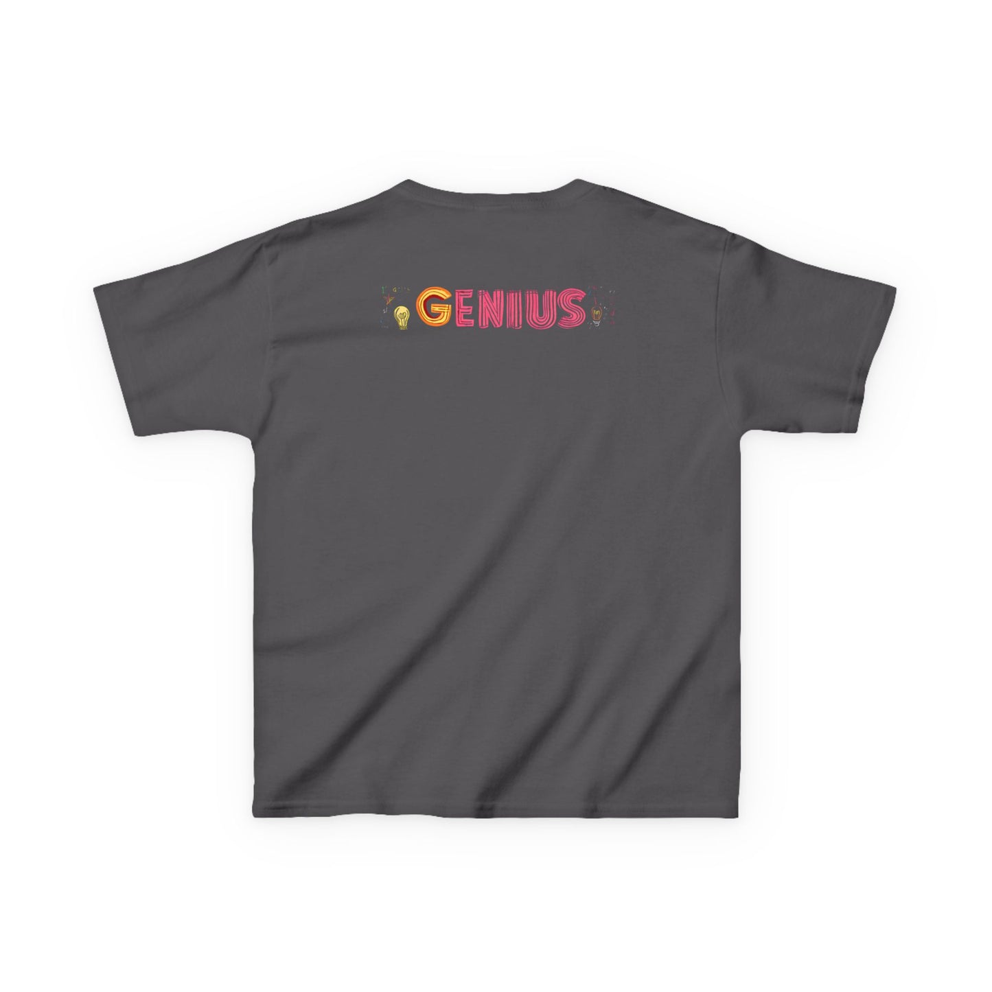 Kids Heavy Cotton Tee - "Little Genius Progress" - Fun & Educational Shirt for Young Learners