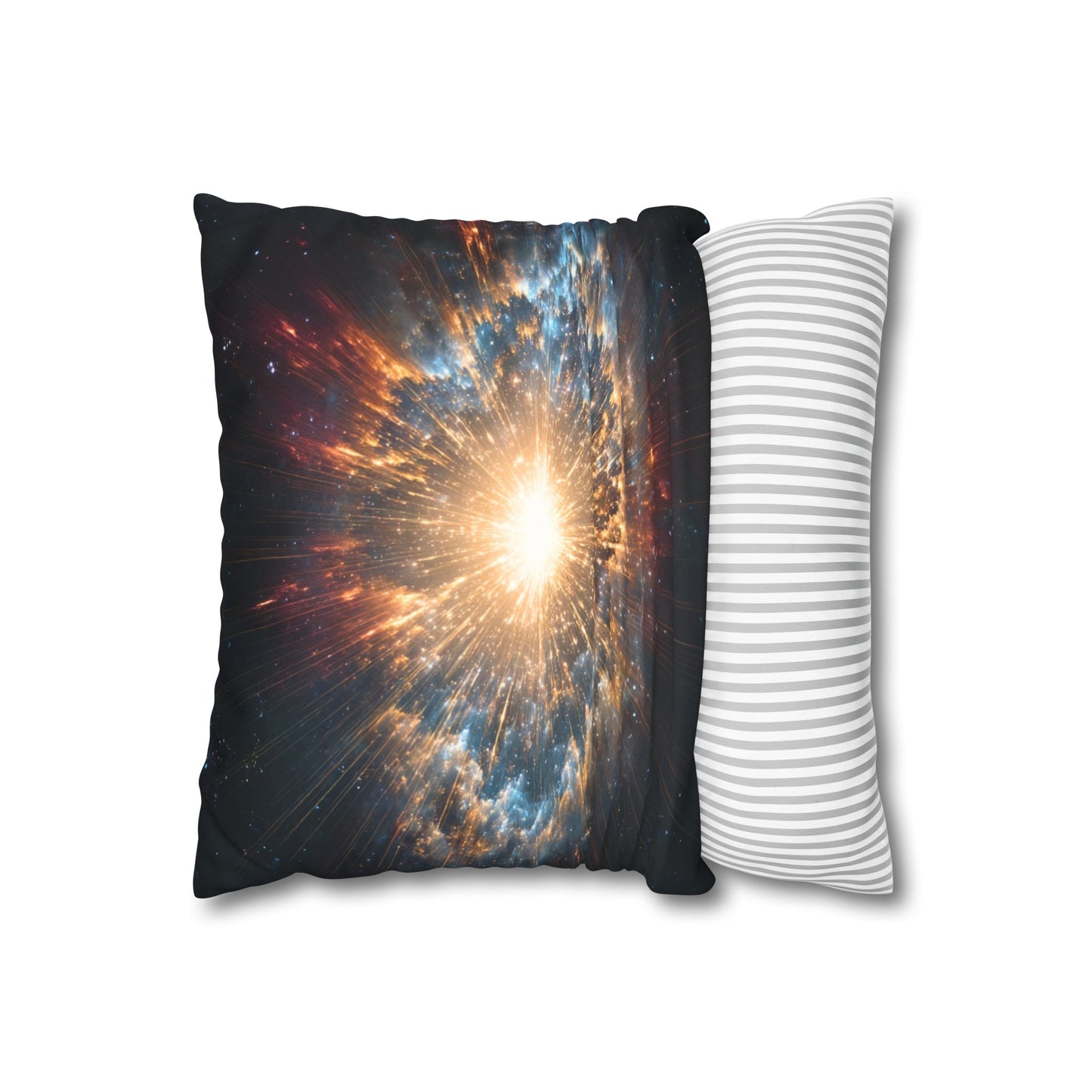Cosmic Explosion Faux Suede Pillowcase - Celestial Decor for Space Lovers