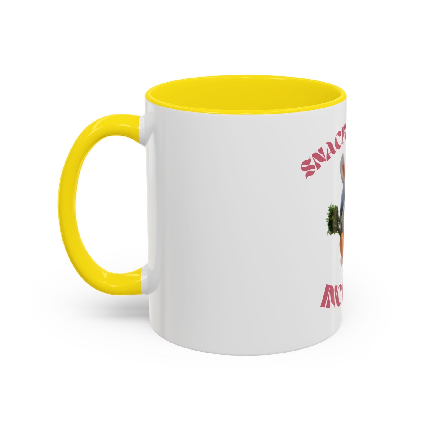 Snack Attack Incoming Coffee Mug - Fun Rabbit Design | 11 & 15oz