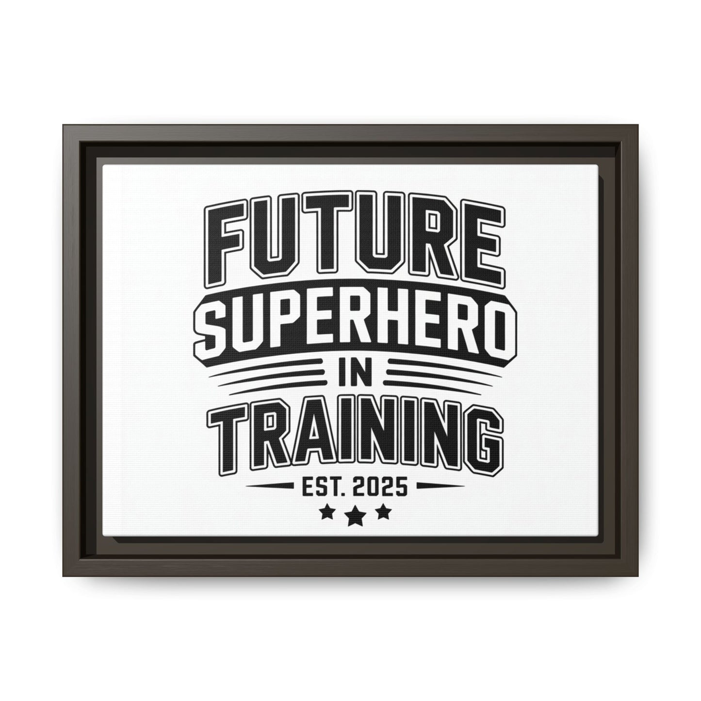 Framed Canvas Art: Future Superhero in Training - Perfect for Kids' Rooms