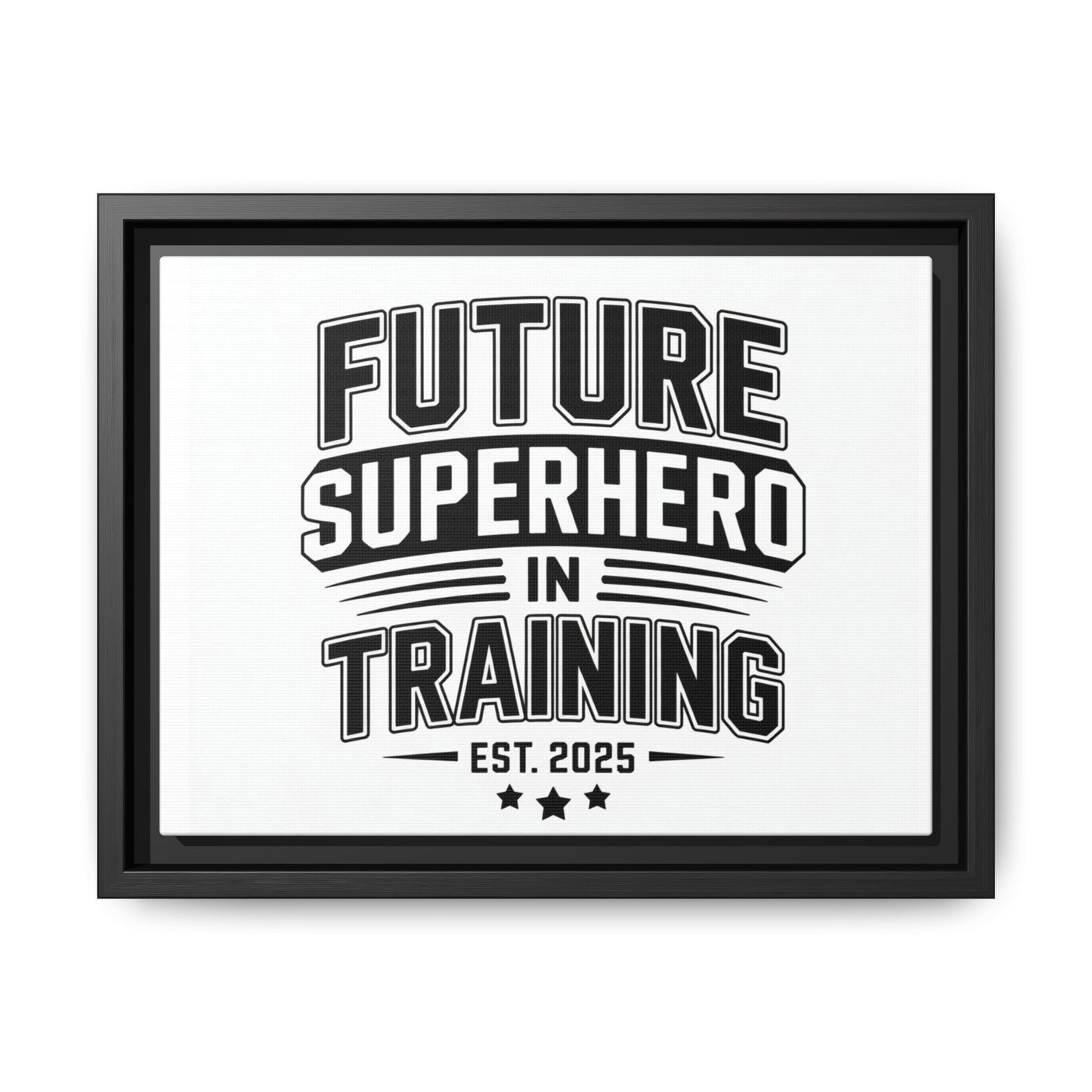 Framed Canvas Art: Future Superhero in Training - Perfect for Kids' Rooms
