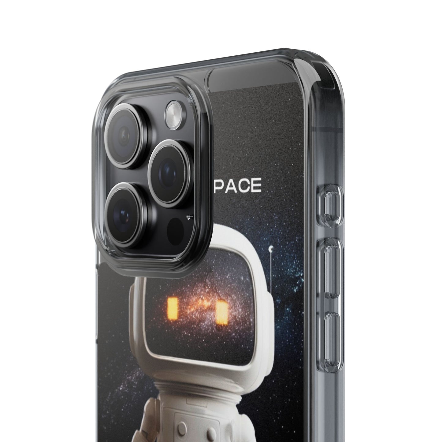 Astronaut WiFi Clear Phone Case – Perfect for Tech Lovers