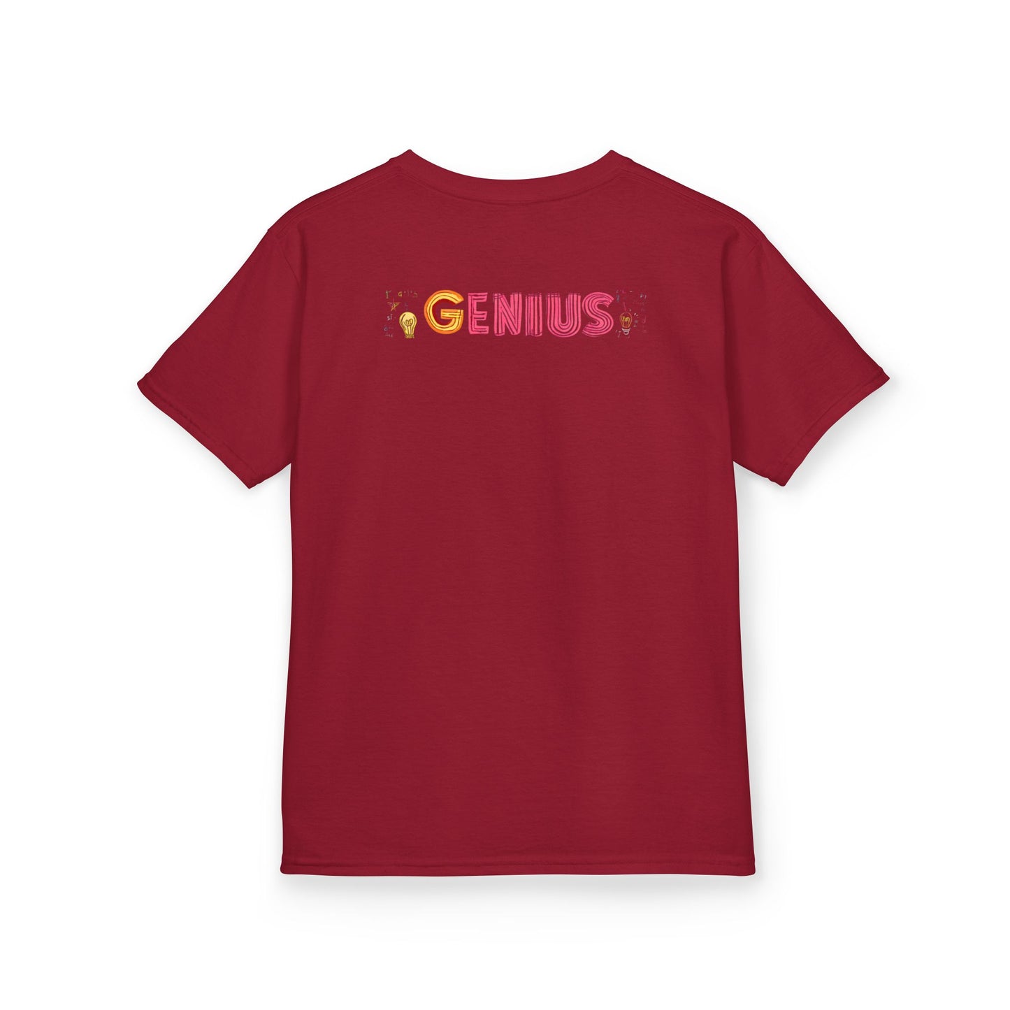 Kids Heavy Cotton Tee - "Little Genius Progress" - Fun & Educational Shirt for Young Learners