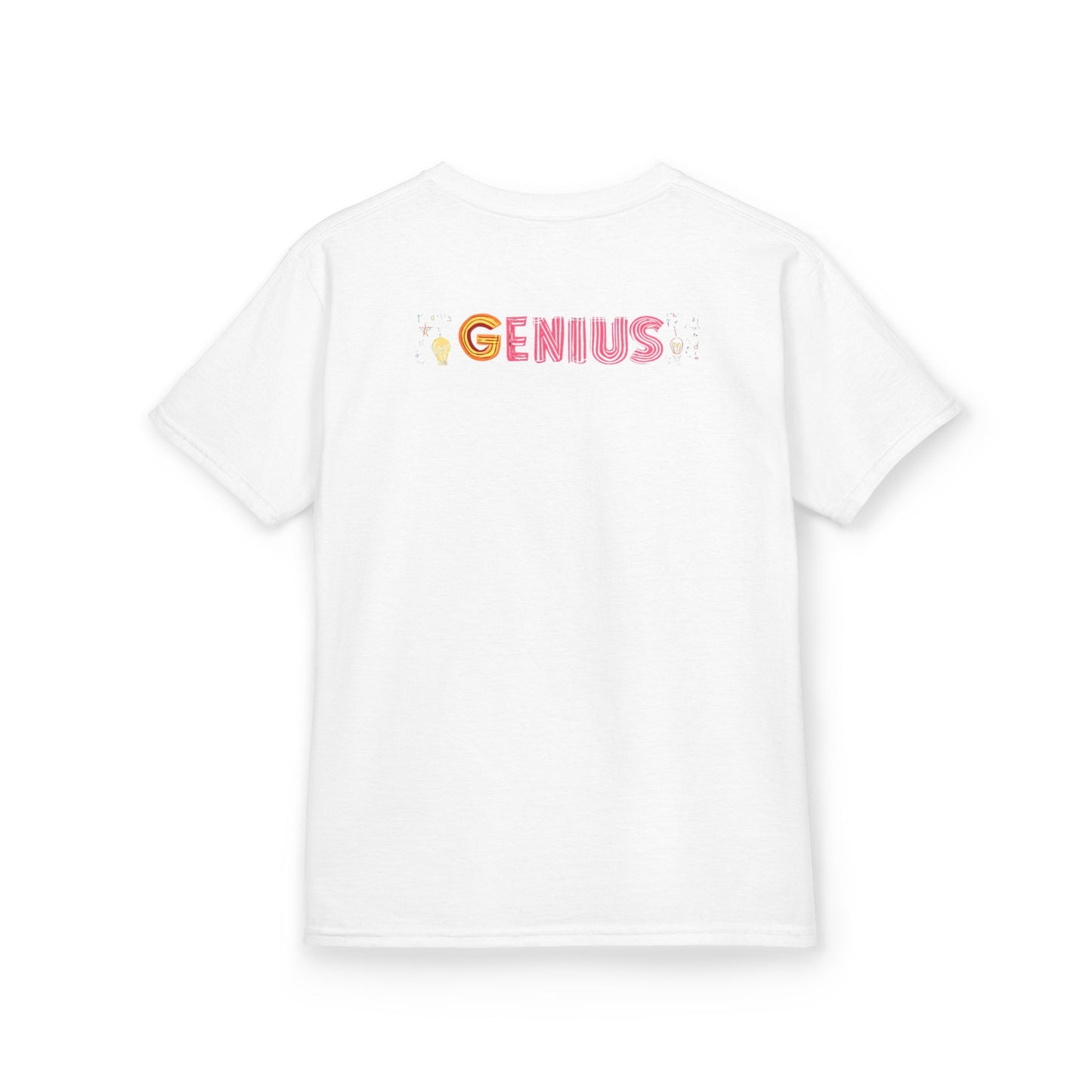 Kids Heavy Cotton Tee - "Little Genius Progress" - Fun & Educational Shirt for Young Learners
