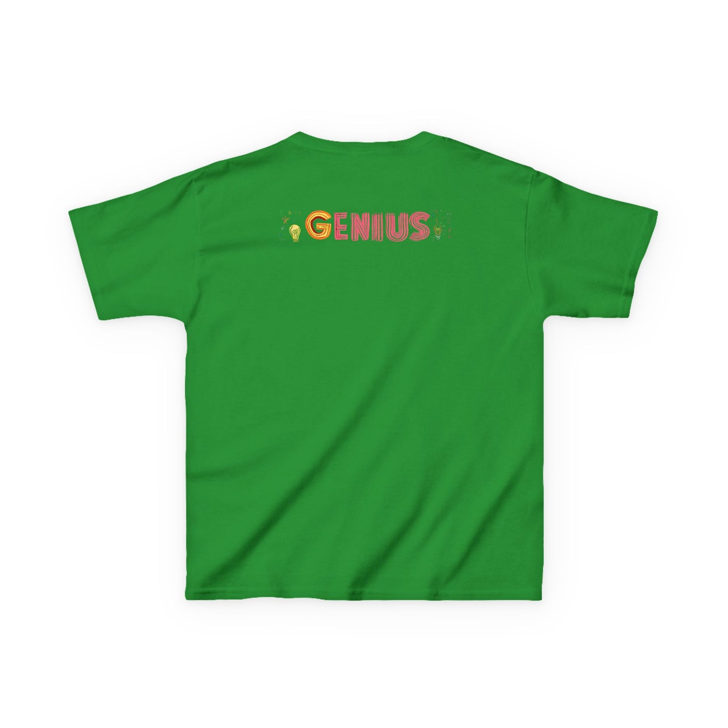 Kids Heavy Cotton Tee - "Little Genius Progress" - Fun & Educational Shirt for Young Learners