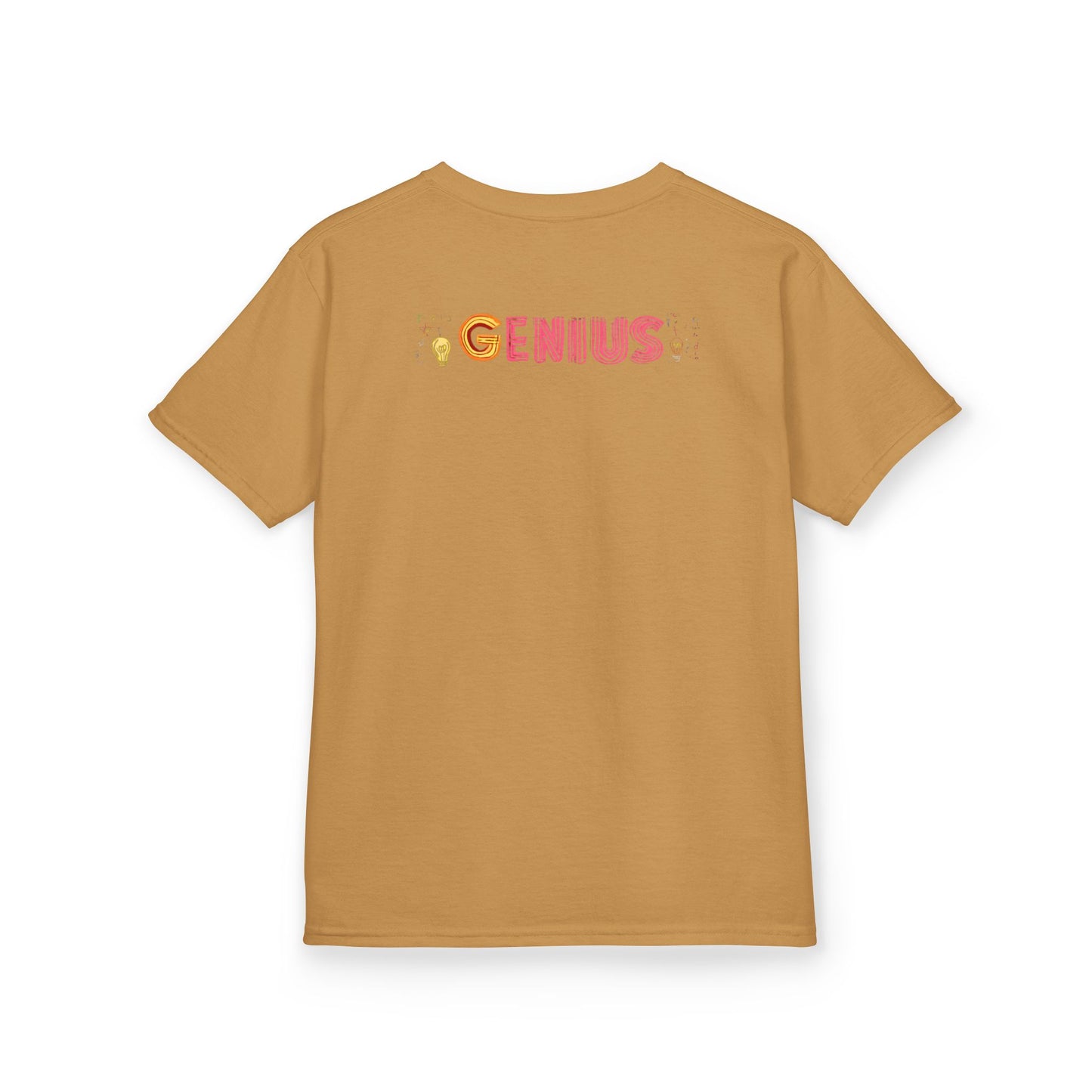 Kids Heavy Cotton Tee - "Little Genius Progress" - Fun & Educational Shirt for Young Learners
