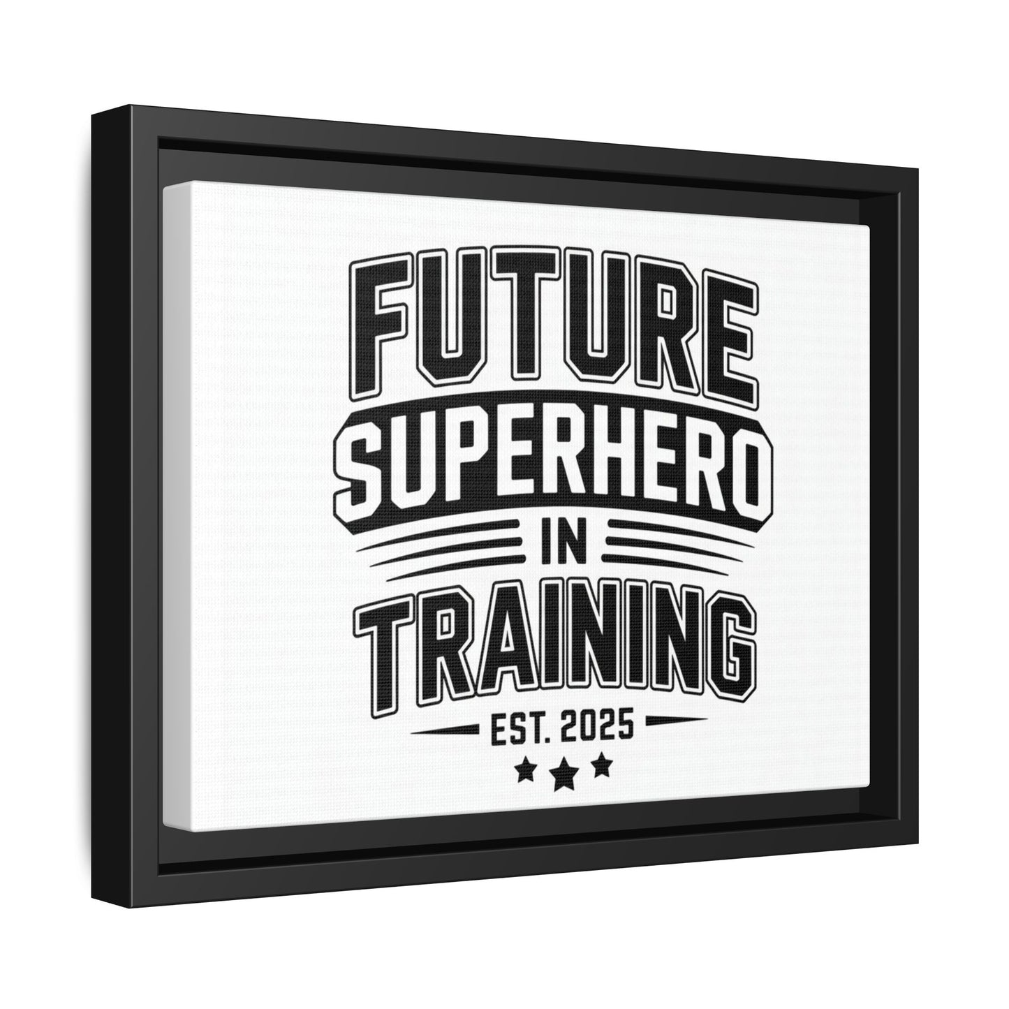 Framed Canvas Art: Future Superhero in Training - Perfect for Kids' Rooms