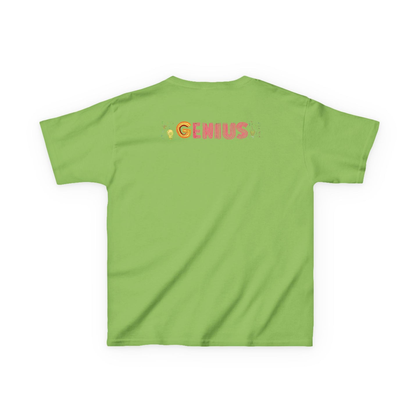 Kids Heavy Cotton Tee - "Little Genius Progress" - Fun & Educational Shirt for Young Learners