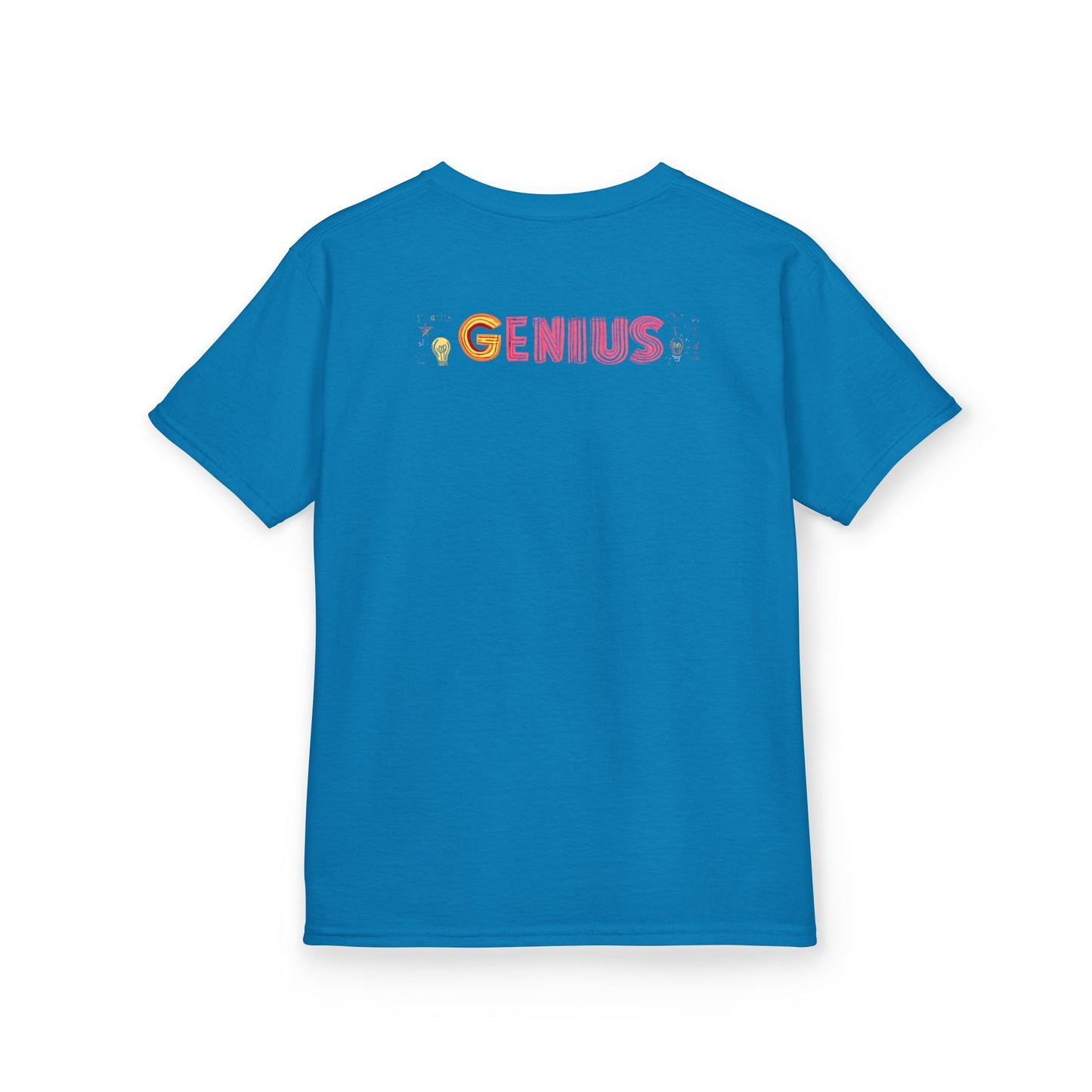 Kids Heavy Cotton Tee - "Little Genius Progress" - Fun & Educational Shirt for Young Learners