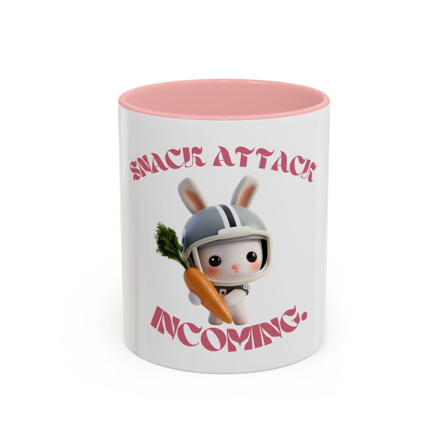 Snack Attack Incoming Coffee Mug - Fun Rabbit Design | 11 & 15oz