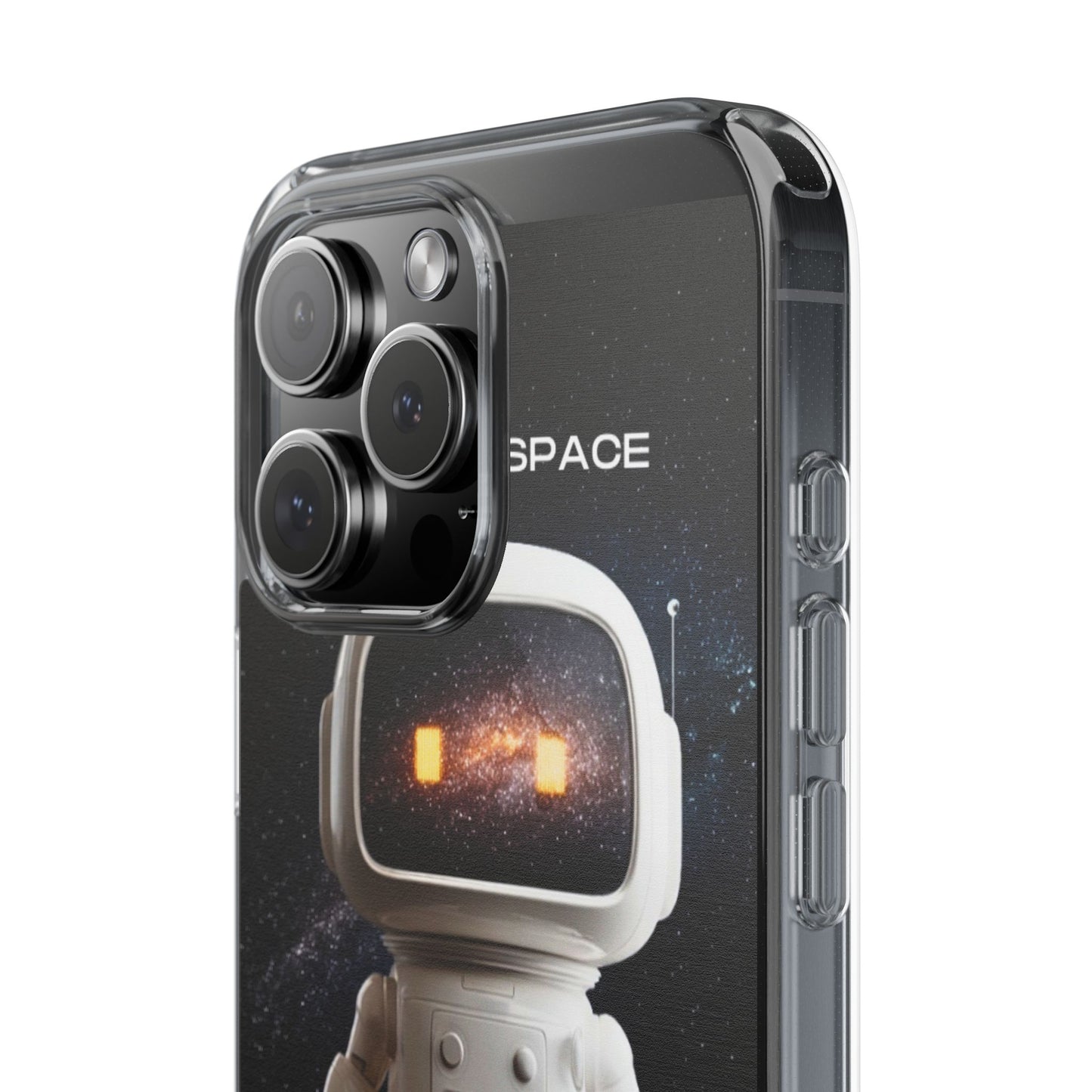 Astronaut WiFi Clear Phone Case – Perfect for Tech Lovers