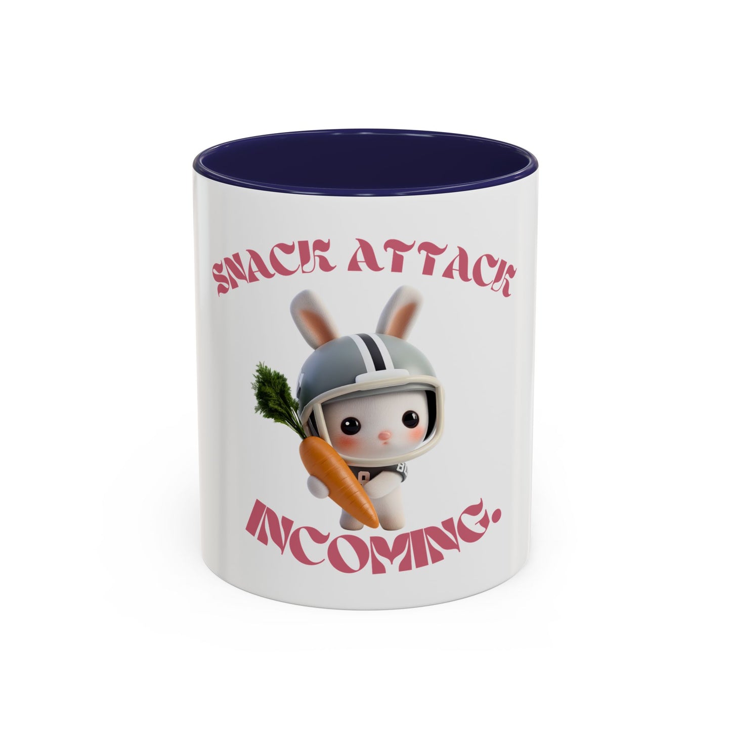 Snack Attack Incoming Coffee Mug - Fun Rabbit Design | 11 & 15oz