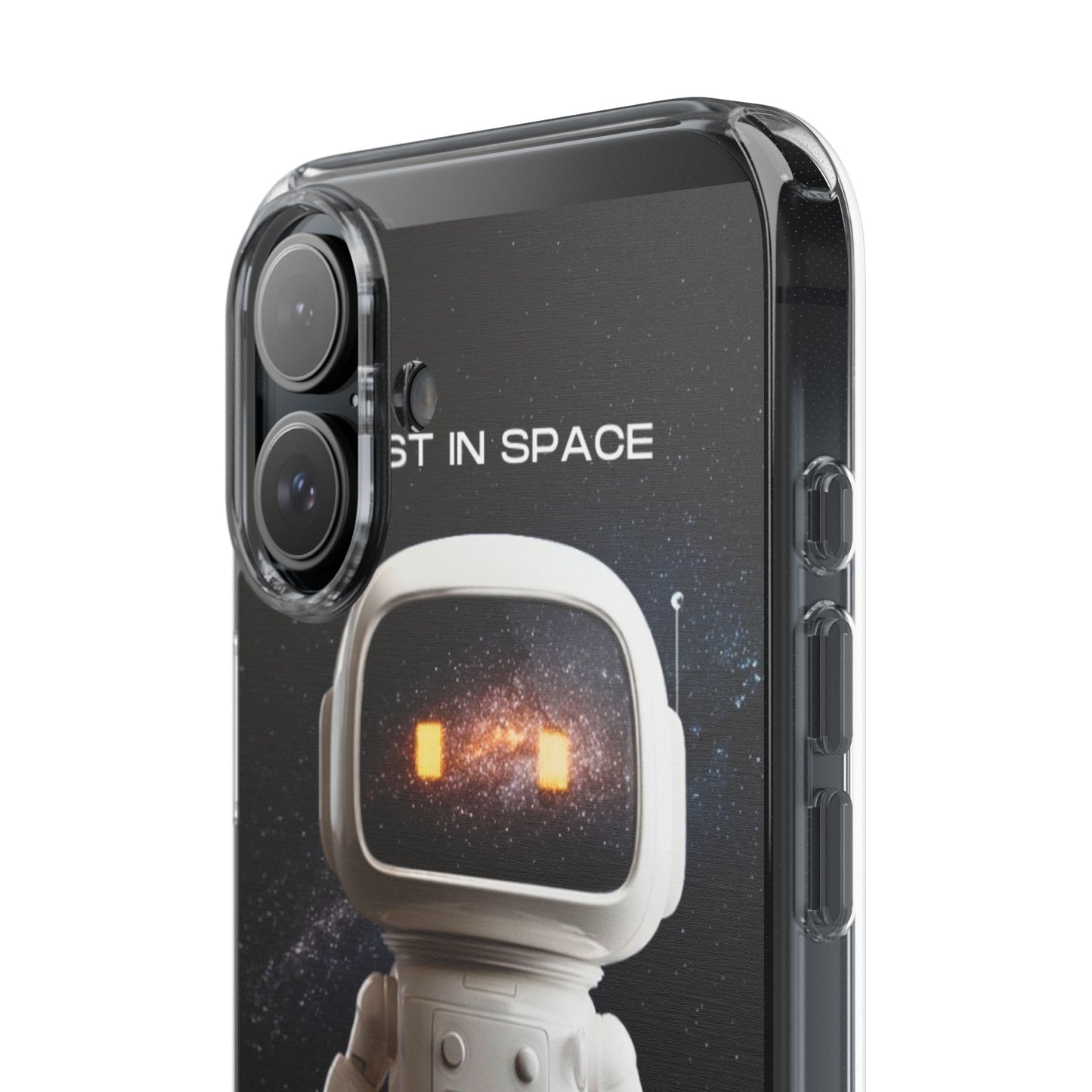 Astronaut WiFi Clear Phone Case – Perfect for Tech Lovers