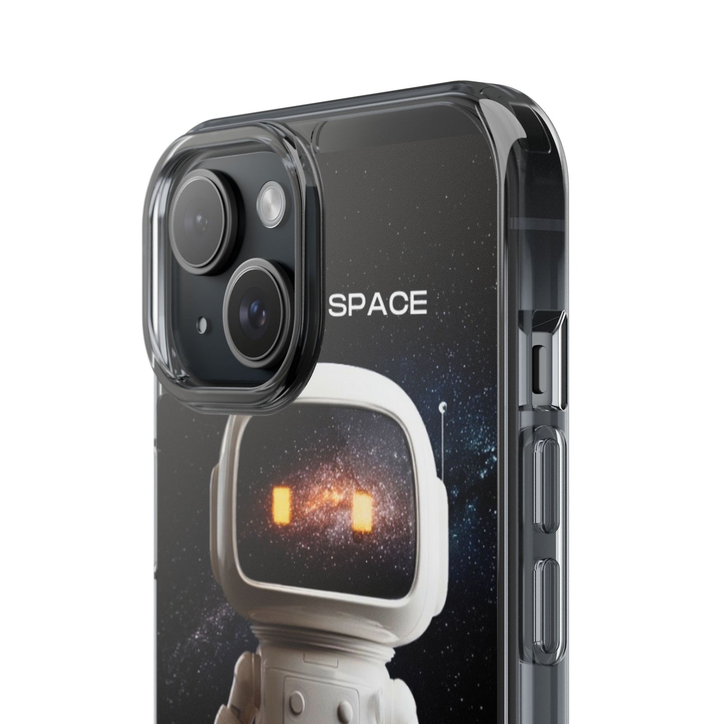 Astronaut WiFi Clear Phone Case – Perfect for Tech Lovers
