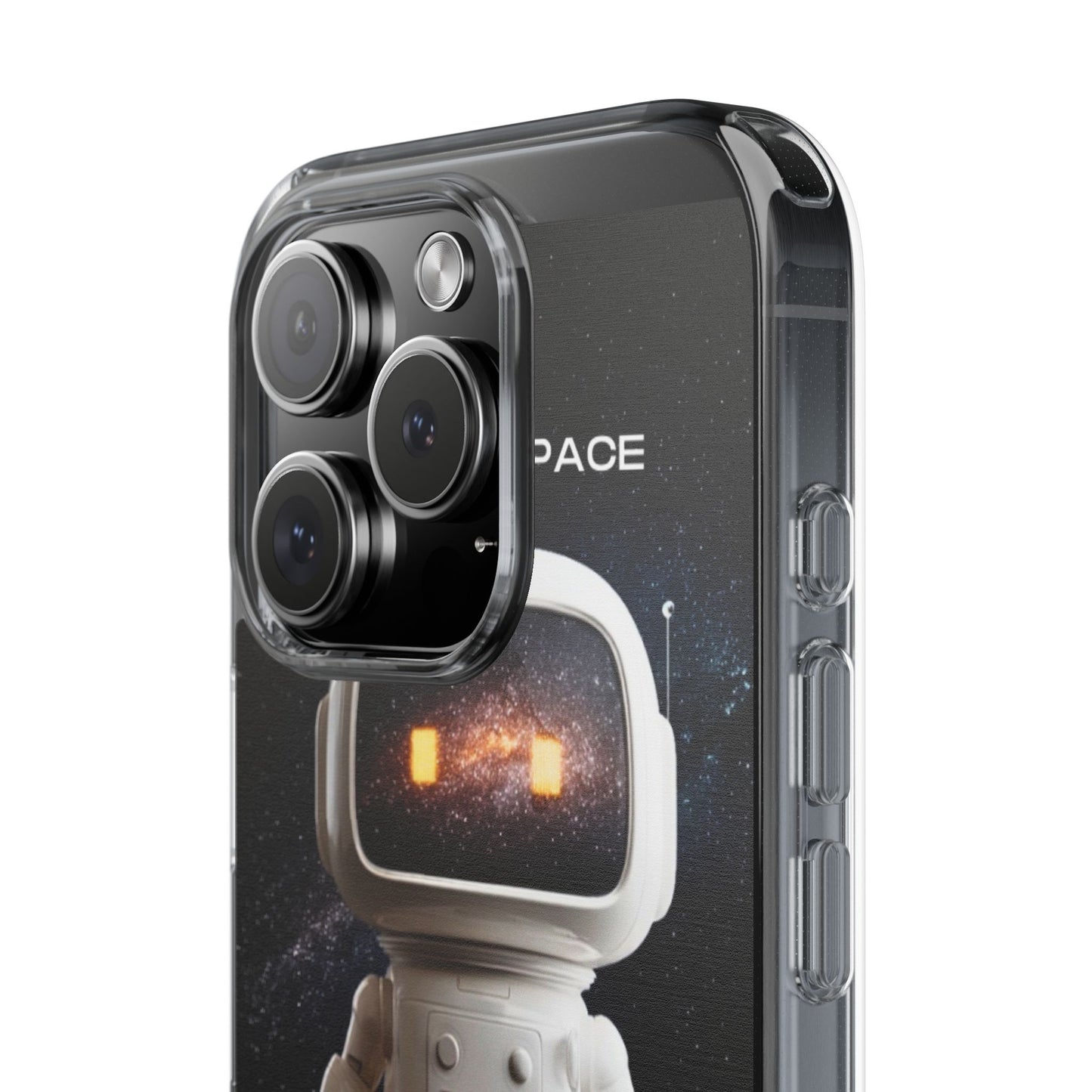 Astronaut WiFi Clear Phone Case – Perfect for Tech Lovers