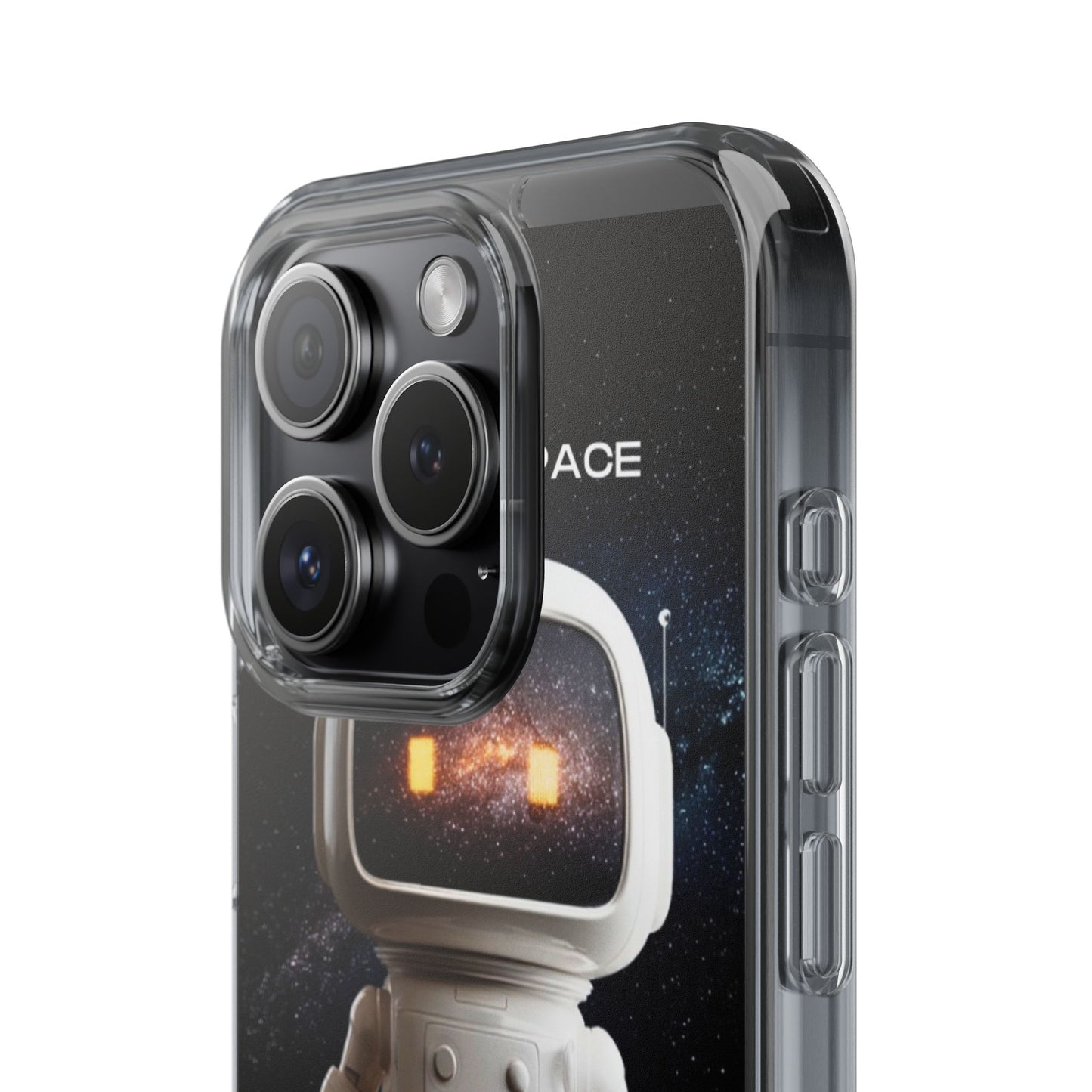 Astronaut WiFi Clear Phone Case – Perfect for Tech Lovers